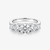 Five Stone Moissanite Band Ring