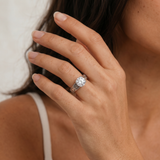Round Moissanite Vintage Filigree Solitaire Ring