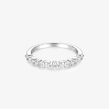 Marquise Round Alternating Half Eternity Ring