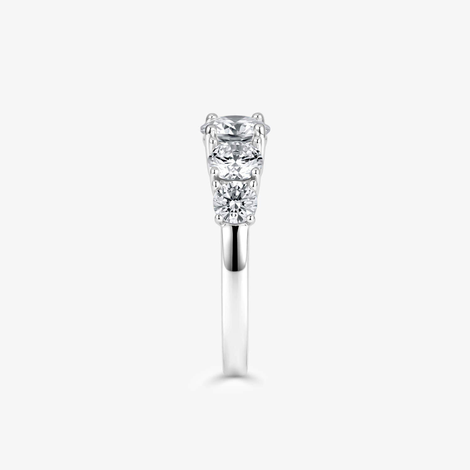 Five Stone Moissanite Band Ring
