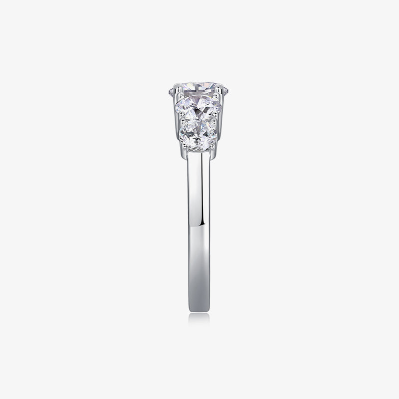 Five-Stone Moissanite Anniversary Band