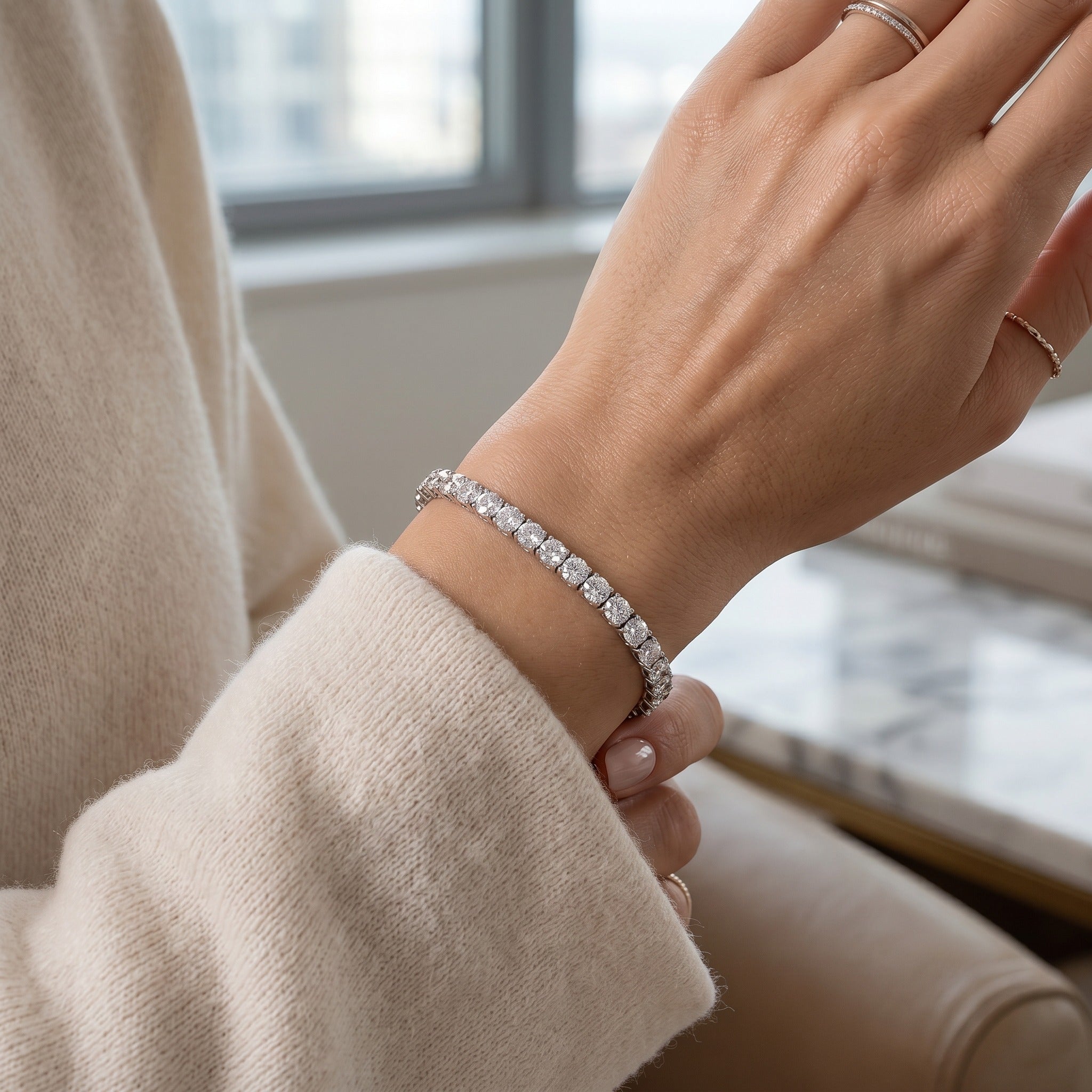 Classic Moissanite Tennis Bracelet